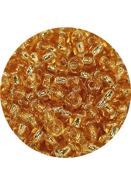 Dökme Cam Kum Boncuk (8/0) 3 mm - 60 Gram - Şeffaf Koyu Sarı - BNC217 fiyatları