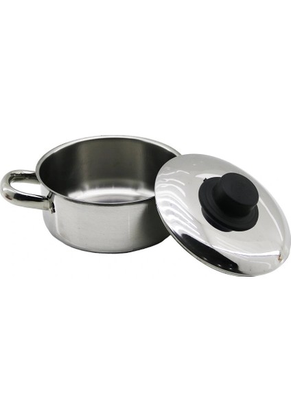 14CM Metal Kapak Mini Çelik Tencere (5047)