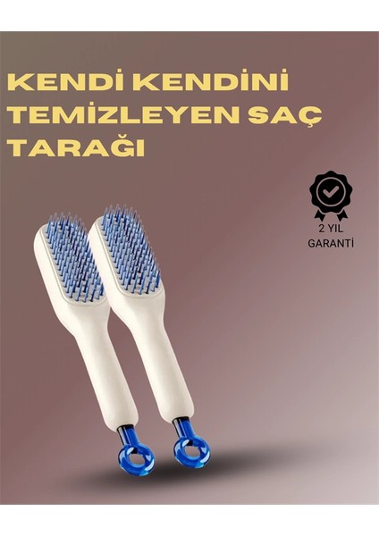 Kendini Temizleyen Masajlı Saç Tarağı – Anti-Statik, Ergonomik Tasarım