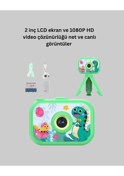 1080P Hd Çocuk Vlog Kamerası – Tripod ve Eğitici Oyunlarl fırsatları