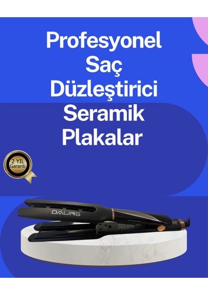 Kadın Saç Düzleştirici Seyahat Dostu 5 Kademeli Isı Kontrolü