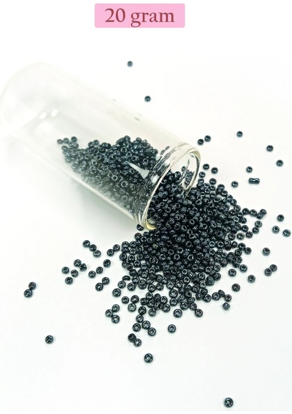Dökme Cam Kum Boncuk (11/0) 2 mm - 20 Gram - Koyu Yeşil - BNC019