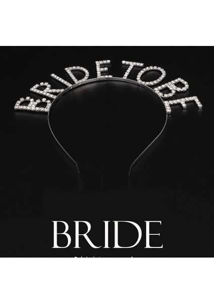 Kristal Taşlı Gümüş Renk Bride To Be Gelin Tacı (5047) fiyatları
