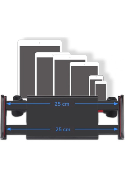 Oto Koltuk Arkası Telefon Tablet Tutucu Ayarlanabilir 360 Derece Dönebilen Pratik Stand (5047) modelleri