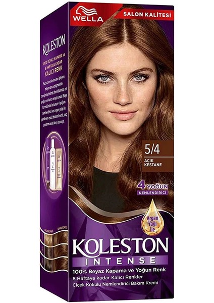 Koleston Intense Saç Boyası 5/4 Açık Kestane - Salon Kalitesi modelleri