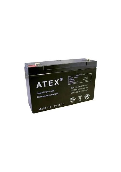 Ince Akü 6V 12AH Amper (5047)