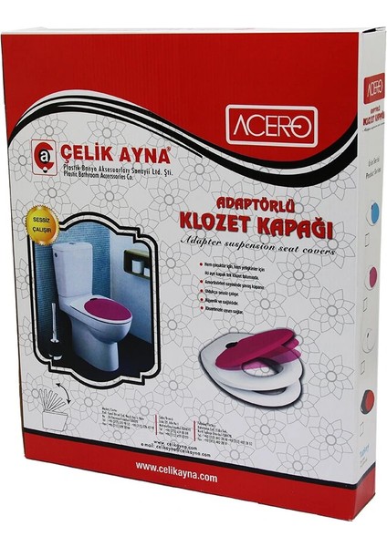Acero Çocuk Adaptörlü Klozet Kapak (5047)