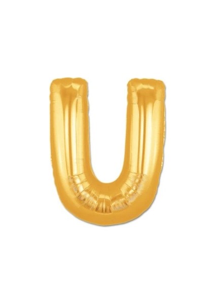 U Harf Folyo Balon Altın Renk 40 Inç (5047)