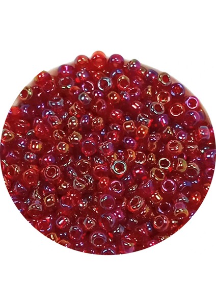 Dökme Cam Kum Boncuk (11/0) 2 mm - 60 Gram - Morlu Kırmızı - BNC063 fiyatları