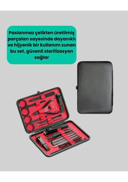 Profesyonel Paslanmaz Çelik Manikür & Pedikür Seti indirimleri