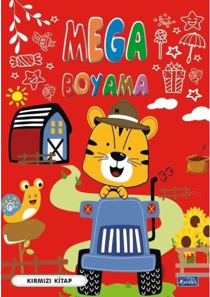 Mega Boyama Kırmızı Kitap