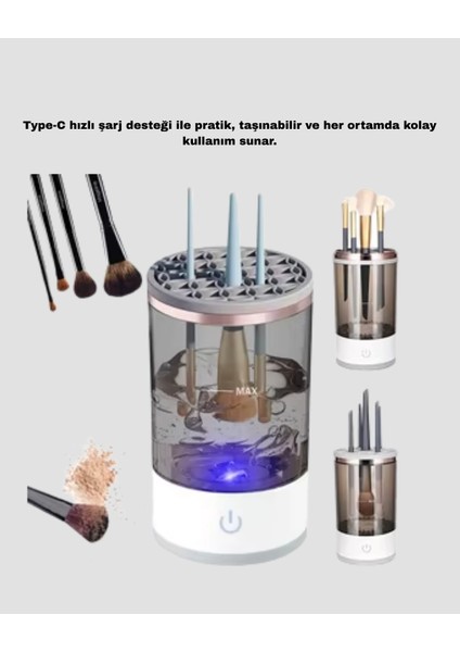 Sonik Teknoloji ile Derinlemesine Makyaj Fırçası Temizleyici modelleri