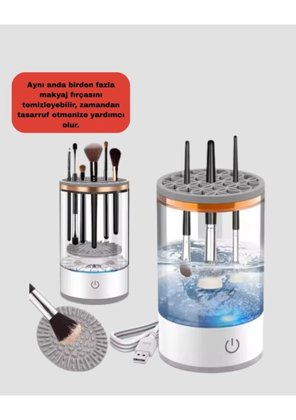 Sonik Teknoloji ile Derinlemesine Makyaj Fırçası Temizleyici fırsatları