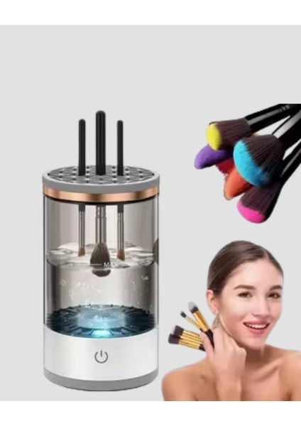 Sonik Teknoloji ile Derinlemesine Makyaj Fırçası Temizleyici indirimleri