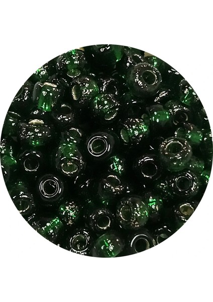 Dökme Cam Kum Boncuk Büyük Boy (6/0) 4 mm - 20 Gram - Şeffaf Koyu Yeşil - BNC100 fiyatları