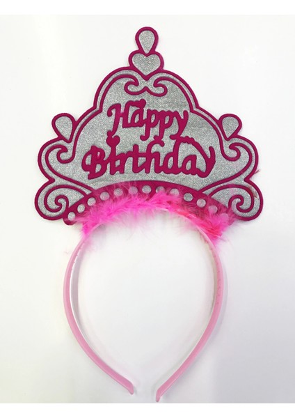 Happy Birthday Yazılı Neon Renk Taç 12 Adet (5047) indirimleri
