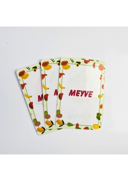 Eğitici Meyve Sebze Kart Seti – Okul Öncesi Öğrenme fırsatları