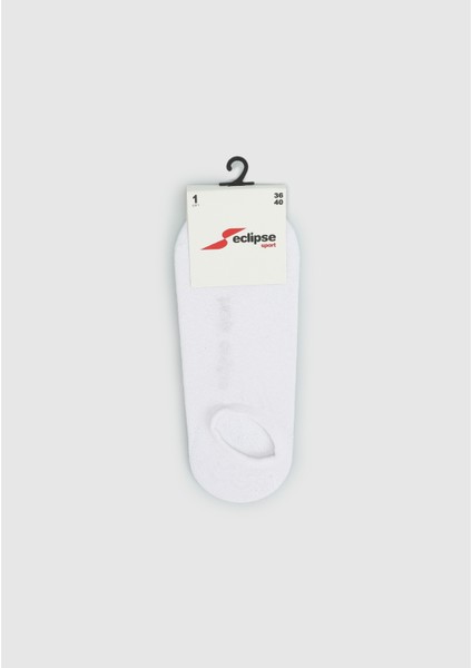 Beyaz Eclipse Sport ES001 Beyaz Sneaker Tekli Çorap