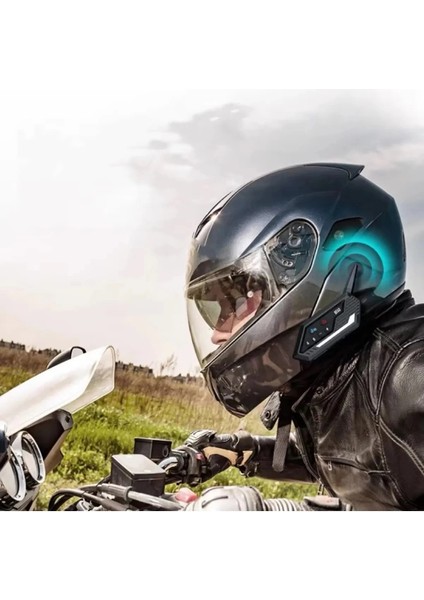 BT62 Motosiklet Kask Kulaklığı Bluetooth Intercom 2 Intercom Bağlantılı - Lisinya indirimleri