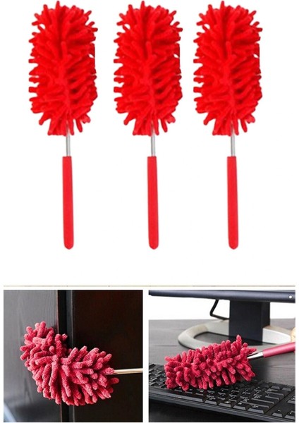 2 Li Set Mikrofiber Teleskobik Toz Alma -Antistatik Toz Püskülü Duster (5047) fiyatları
