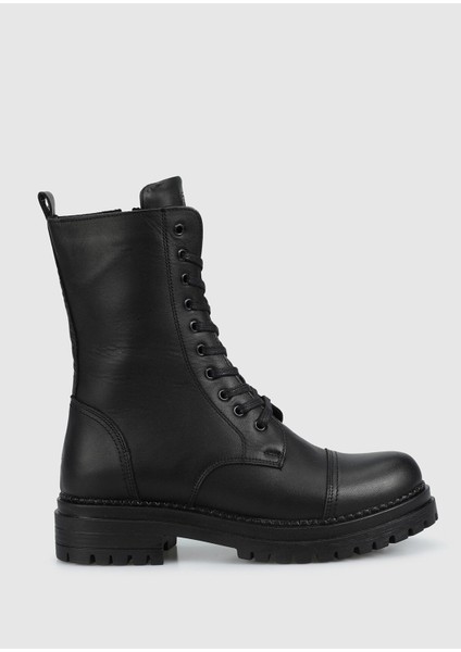 Siyah Deri Kadın Bot modelleri