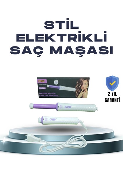 Gw 32MM Döner Başlıklı Saç Kıvırma Makinesi – Her An Her Yerde Profesyonel Şekillendirme