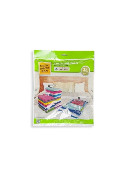 55X90 Xl Vakumlu Poşet Hurç Bag (5047)