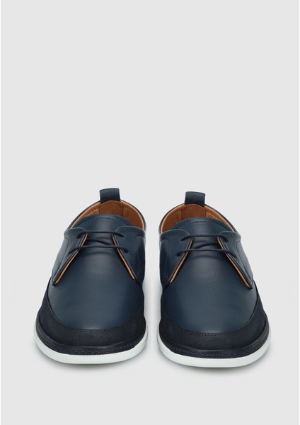 Lacivert Deri Erkek Ayakkabı modelleri