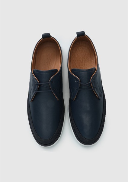 Lacivert Deri Erkek Ayakkabı indirimleri