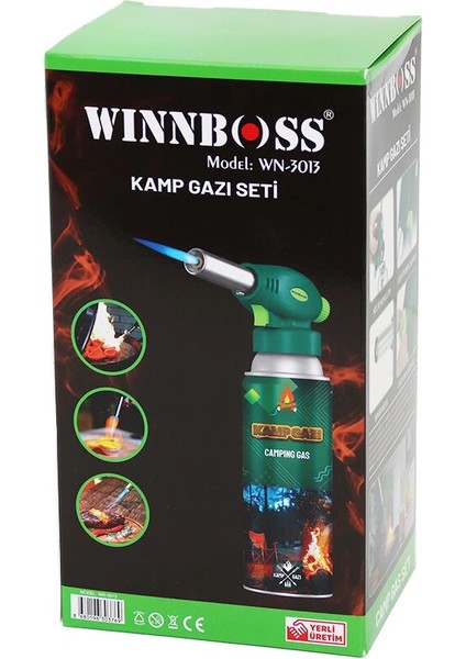 2pcs Profesyonel Pürmüz Seti Pürmüz Torch Çakmak Başlık - Kamp Gazı 400ML (5047)