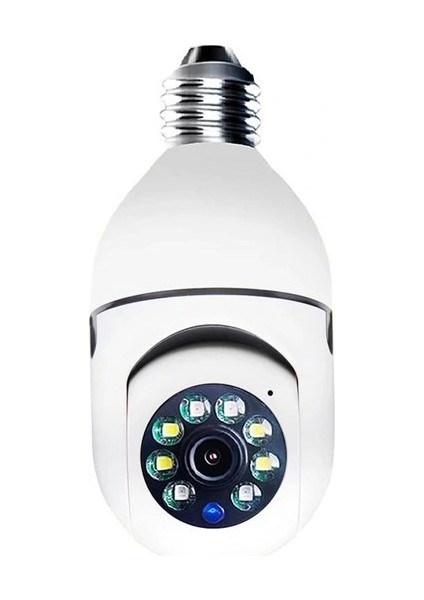 Wifi 360 Panoramik Ampul Kamera Gece Görüş Ses Akıllı Hareket Algılayıcı (5047) fırsatları
