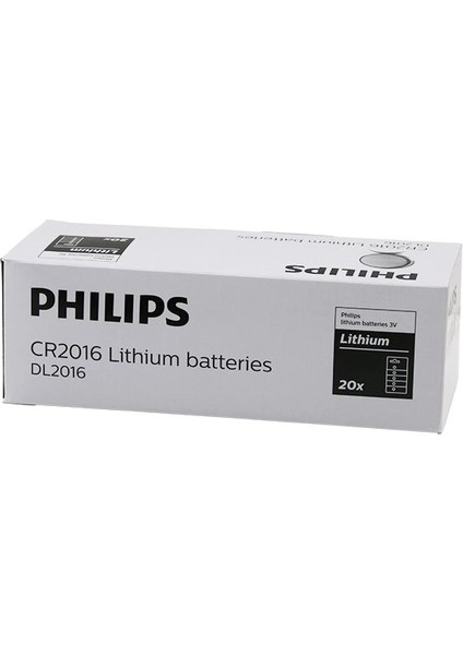 Phılıps Lithium CR-2016 Para Pili 3V 5li Kart (5047)