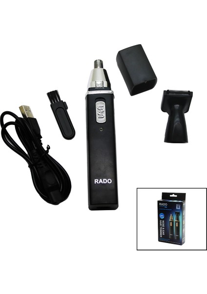 2ın1 Burun - Kulak Kıl Alma - Ense Çizim USB Sarjlı Traş Makinesi RD-3138 (5047)