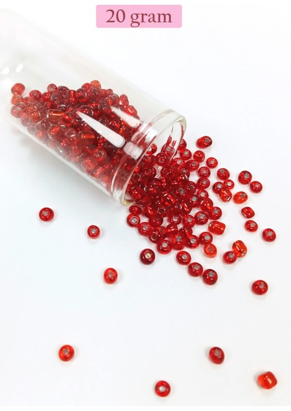 Dökme Cam Kum Boncuk Büyük Boy (6/0) 4 mm - 4 Renk - Toplam 80 Gram - BNC409 modelleri
