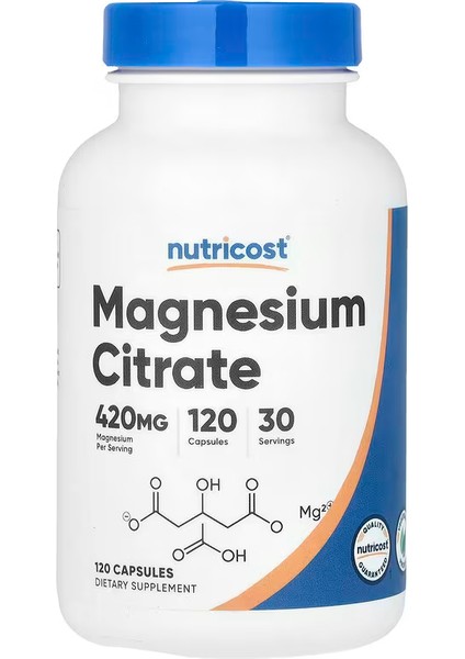 cost Magnesium Citrate 420MG 120 Veggie Caps