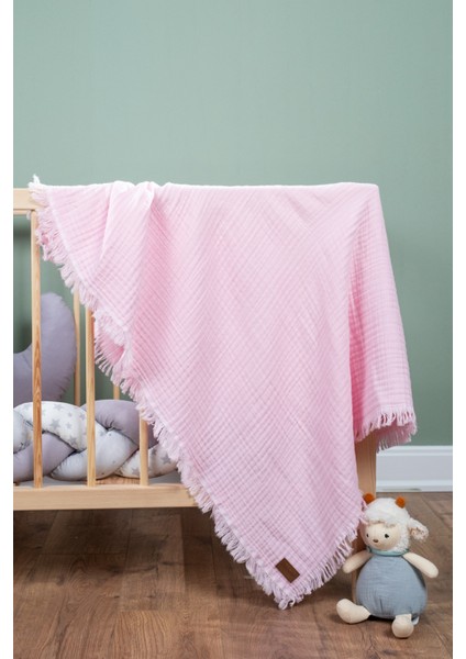 %100 Pamuk 4 Katlı Müslin Bebek Battaniyesi