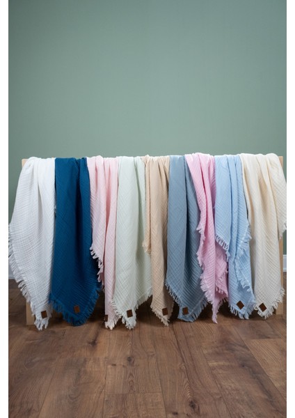 %100 Pamuk 4 Katlı Müslin Bebek Battaniyesi