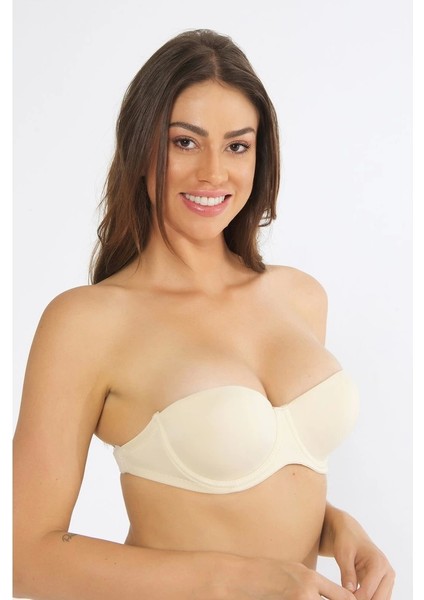 1505 Straplez Sırt Şeffaf Sütyen fırsatları