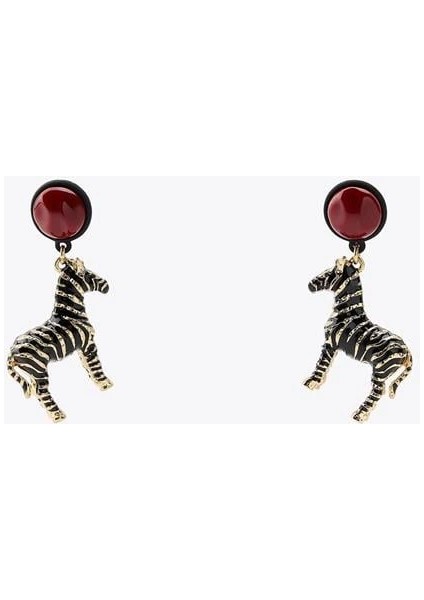 Zebra Küpe - Siyah