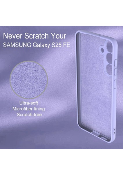 Samsung Galaxy S25 Fe Uyumlu Kılıf Kadifeli Yumuşak Iç Yüzeyli Lansman Şık ve Koruyucu Kapak indirimleri