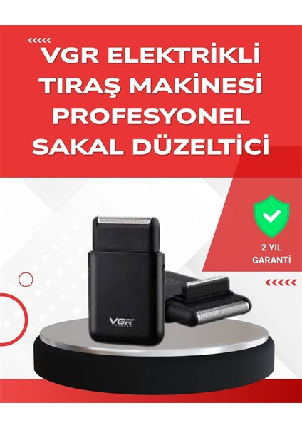 Abs Gövdeli Süper Ince Elektrikli Sakal Kesici – 45 Dk Kablosuz Kullanım, Yanak Makası Dahil