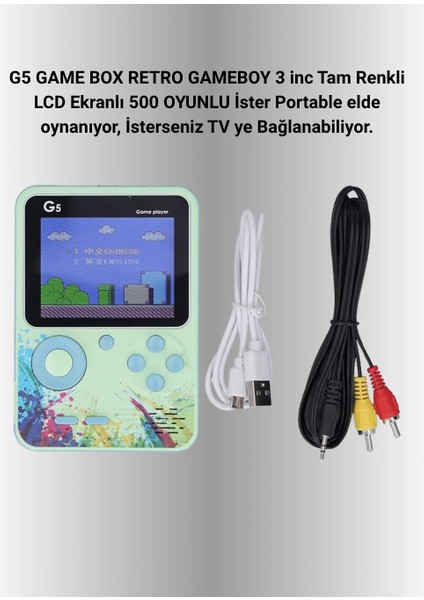 3 Inç Renkli Ekranlı Taşınabilir El Konsolu – G5 Modeli fiyatları