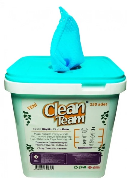 Clean Team Clean Team Beyaz Sabun Kokulu Islak Temizlik Havlusu 250 Adet (5047) modelleri
