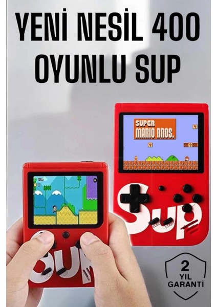 Yeni Nesil Çocuklara Özel Sup 400 Oyunlu Mini El Konsolu