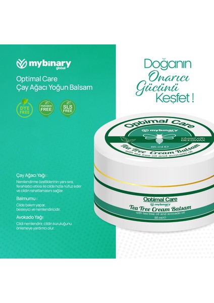 Optimal Care Çay Ağacı Yağı Krem Balsam 85 ml