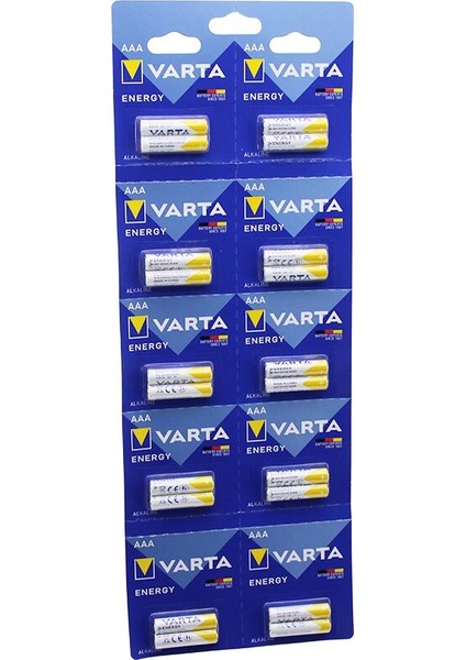 Varta Ince Pil Alkalin 20PCS (5047)