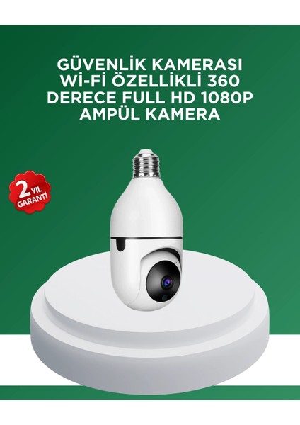 1080P Gece Görüşlü Ampul Güvenlik Kamerası – Kablolu ve Kablosuz Seçenekli