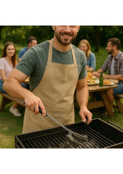 Mangal Izgara Temizleme Fırçası – Paslanmaz Çelik Telli, Uzun Saplı Grill Temizlik Aparatı Mangal Temizlik Fırçası (5047) fiyatları