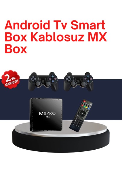 Retro Oyun Konsollu Akıllı Android Tv Kutusu