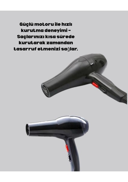2200W Saç Kurutma Makinesi Soğuk ve Sıcak Üfleme Fonksiyonlu indirimleri